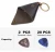 Import Genuine Leather Guitar Pick Holder Ukulele Picks Guitar Pickholder with Keychain Leather Coins Bag from China