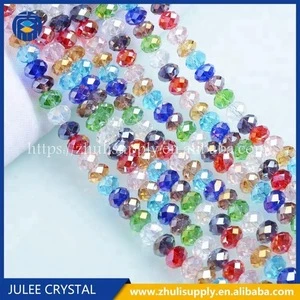 Glass Beads Manufacturer Mixed Color Faceted Abacus Beads