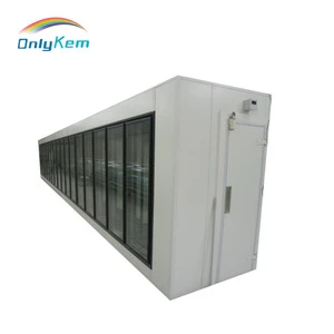 Glass door cold rooms, display cooler, display freezers cold storage machinery