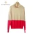 Import Gloryworld hot sale women winter turtleneck contrast color wool cashmere sweater from China