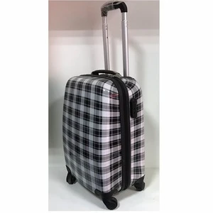 GM17039 Print polycarbonate trolley luggage PC Trolley Luggage