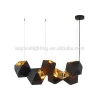 Gold inside black outside Wholesale Modern Metal box pendant light modern chandeliers