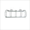 Good sales 5-place bicycle parking rack with good quality