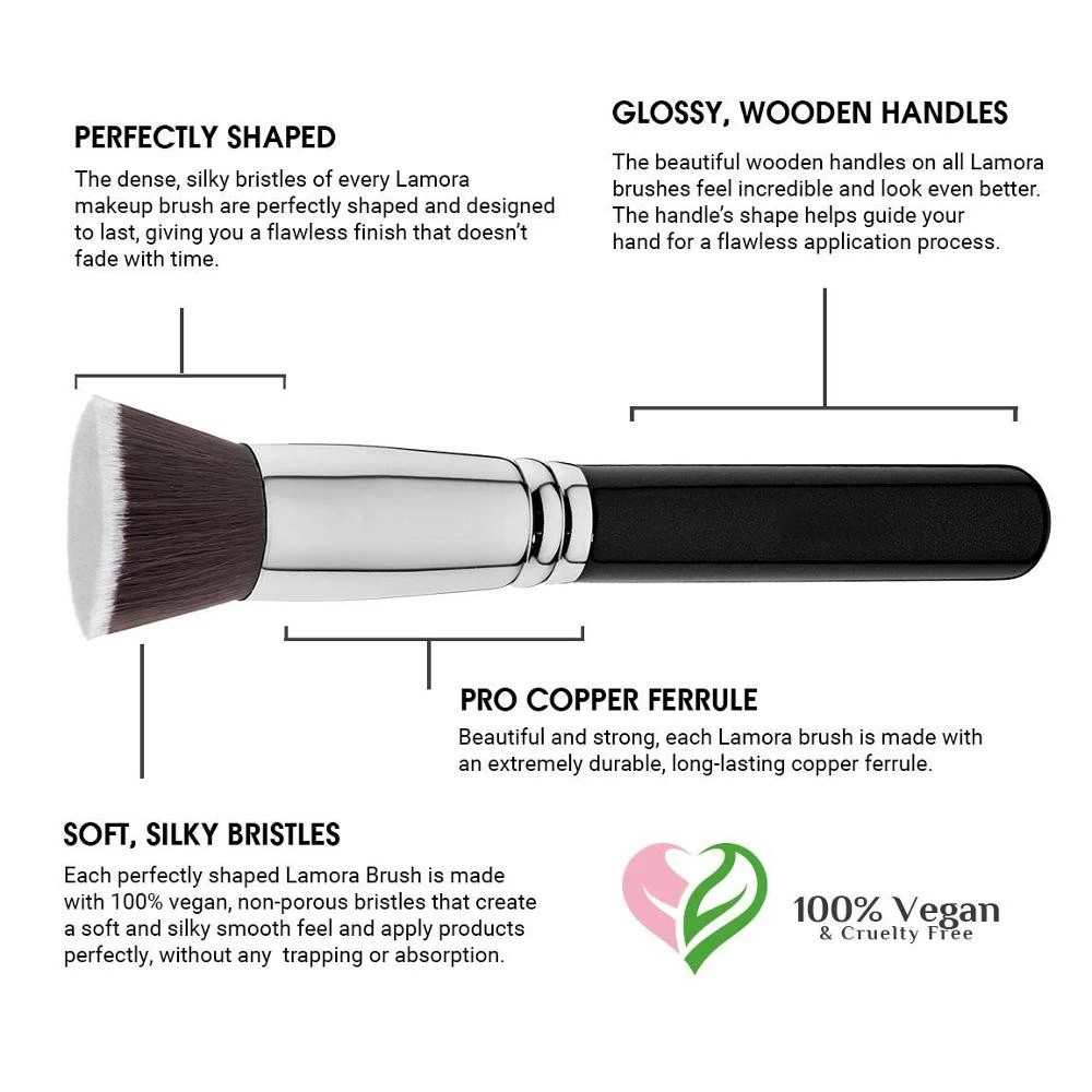 Gracedo Brush Perfect For Blending Liquid, Cream or Powder Cosmetics Foundation Makeup Brush Flat Kabuki for Face