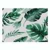 Green Leaves Decor Tableware Durable Dinner Table Placemat Tea Party Kitchen Accessories Bowl Cup Pads Drink Coasters