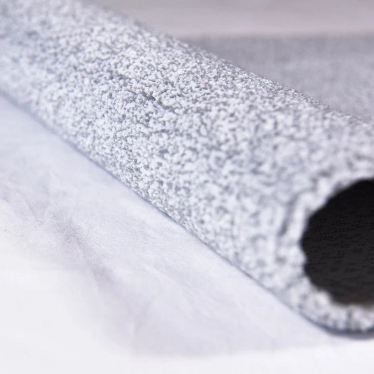 Grey white microfiber cloth for mop and cleaning cloth Coral Fleece Fabric factory wholesale