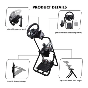 GY009 High Quality Car Simulator Driving Racing Wheel Stand Adjustable for Gaming Steering Wheel Stand