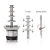 Import GZKITCHEN 5 Tiers Chocolate Fountain Party Hotel Commercial Chocolate Waterfall Fountain Food Processor CE Certificate 110V/220V from China