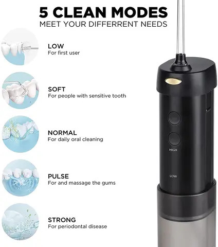 H2ofloss New design water flosser rechargeable portable water flosser for teeth oral irrigator manufacturer