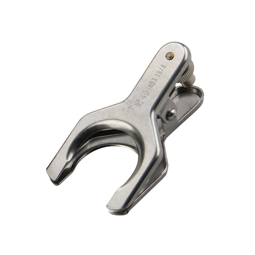 HAIJU LAB 12# 18# 28# 35# 40# 50# 60# Lab Stainless Steel Ground Round Joint Pinch Clamp Spherical Socket Ball Joint Clip