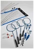 Halex air badminton rackets adult set-select with pre-assembled support system