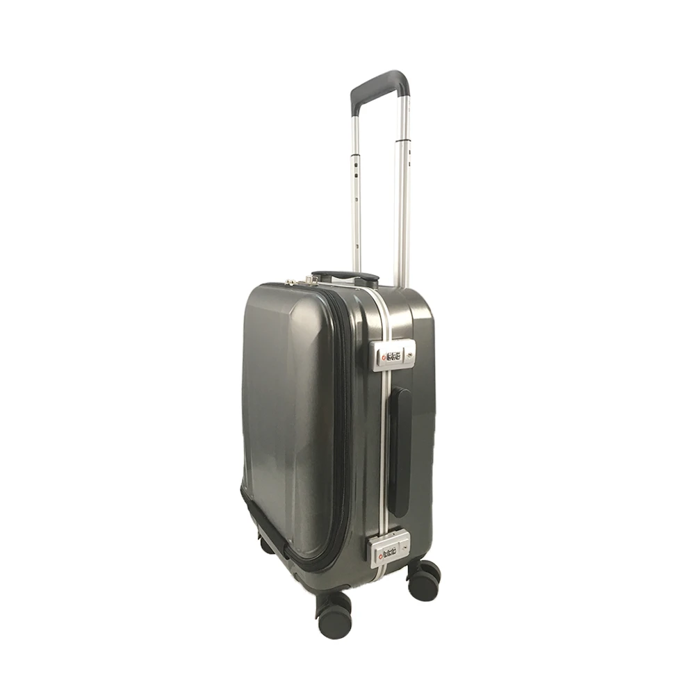 Hand Trolley Luggage SuitcaseHot Sale Travel Trolley Bag Weekender ABS & PC Luggage Telescopic Aluminium Trolley TSA Lock