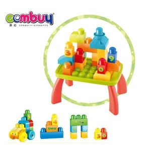 Handcart baby safe diy toy learning big building blocks
