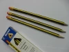 HB stripe pencil with eraser
