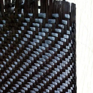 Heat insulation fire proof black carbon fiber cloth 600gsm