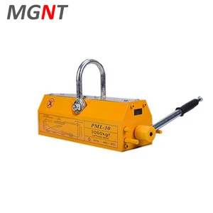 Heavy duty crane 3000kg steel plate pipe used manual lifting magnet permanent magnetic lifter