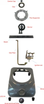 Heavy Duty High Pressure Cooker Happy Home Portable One burner Gas Stove