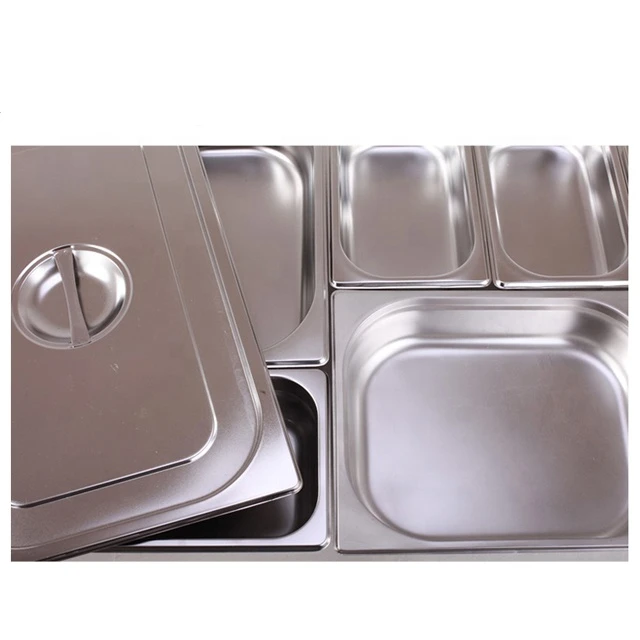 Heavybao Durable Restaurant Equipment Stainless Steel Ice Cream Container Buffet Gastronorm GN Food Pan