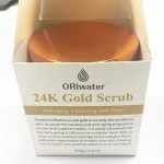 high end package 24k gold face mask gold facial body scrub 250g 8.8oz