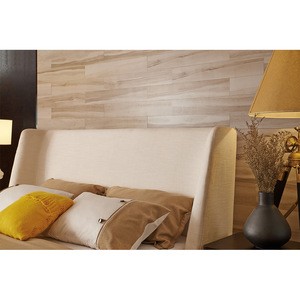 High end simple design styling fashionable wing back beige bedroom set modern