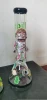 High Quality 14inch 51mm 7mm Hand Painted custom glass water pipe
