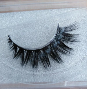 high quality customize eyelash manufacturer permanent long and soft silk lashes 3d silk false eyelashes