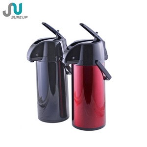 High quality glass liner vacuum insulated pumping airpot with painting (AGUY)