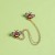 Import High Quality Hijab Collar Shoe Metal Clips Simple Zircon Enamel Color Cute Small Bee Brooch with Chain from China