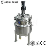 High quality moving cosmetic product high level lotion cream mixer stainless steel vacuum jacketed kettle