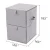 Import High Quality New Organizer Double Drawer Folding Polyester Linen Cloth Storage Box with Door from China