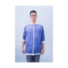 High Quality Non Woven Lab Coat with Elastic Cuff Visit Gown OEM Disposable Custom Lab Coat