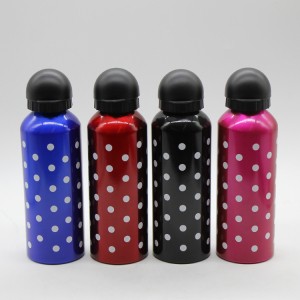 High Quality Silk Print Bicycle Aluminum Sports Water Bottle