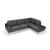 Import High Quality Upholstered Corner Sofa Modular Sectional Sofa European Style from Italy