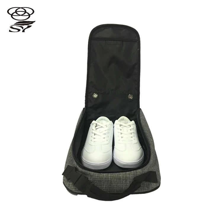 High Quality Waterproof Footwear Storage U Zip Sports Golf Shoe Bag