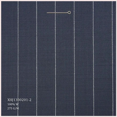 High Quality 100% Worsted Wool Suiting Fabric Merino Wool Fabric for Tailored Suits Fabric Stripe Design in Italy