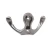Import High quality Zinc alloy Double hooks Bathroom Bedroom Wall towel hook coat mounted hook clothes hanger bathroom cloth hook from China