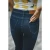 Import High waist skinny fit crop length dark color jean clean looks lycra certified stretch denim fabric. from China