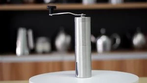 Highwin factory Ceramic Burr Satin Finished Stainless Steel hand manual  coffee grinder
