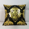 Hign Quality Pillowcase Gold Applique Geometric Luxury Velvet Plush Pillow Covers Home Decorative 45x45cm Sofa Cushion Covers
