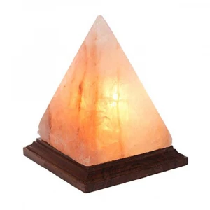 Himalayan Salt Lamp Pyramid & Candle Holder Lights Electric Natural Crystal Salt Rock Lamp With Bulb -Sian Enterprises