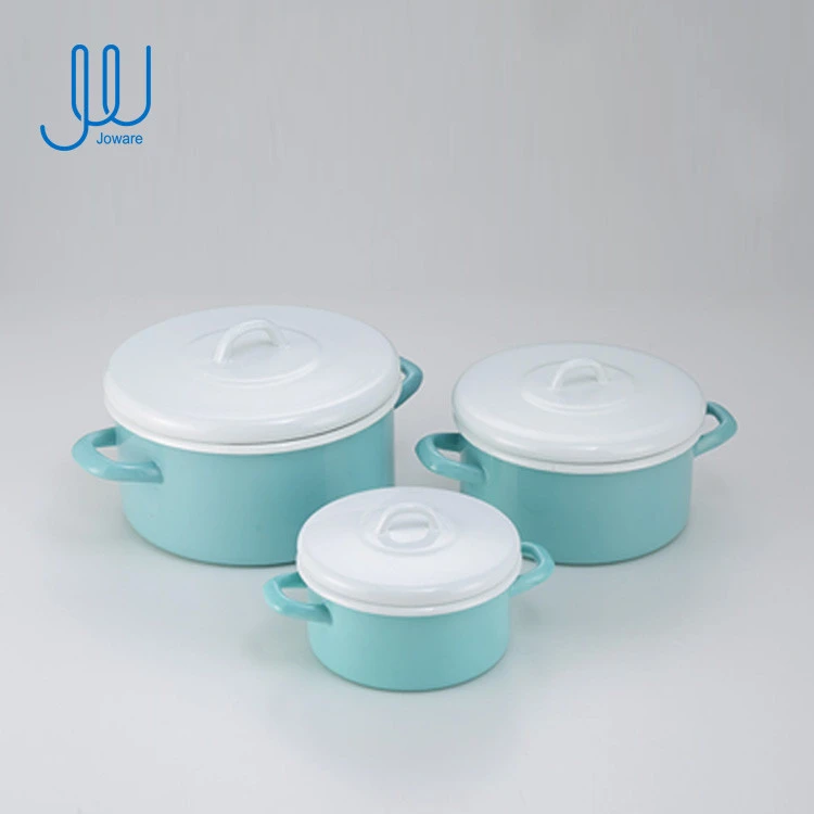 Home Daily Cooking Kitchen nonstick big enamel casserole dishes cookware set with lids