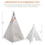 Import Home Decor Best Selling Kids Tents Teepee White Canvas Wood Ladystyle Romantic Cotton Soft Toy Beautiful Charming Big Cloth from China