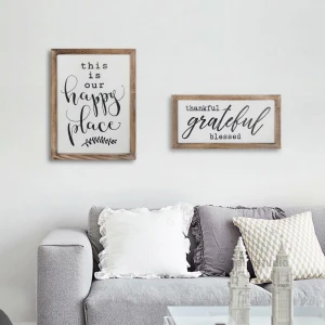 Home decoration wooden signs blank sign