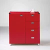 Home furniture living room furniture modern cabinet wooden cabinet metal frame legs storage cabinet with drawers