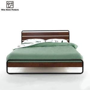 Home Streamlined Industrial Furniture Platform Bed Frames Manufacturer