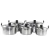 Import Homeuse stainless steel cooking and steam pot cookware set with steel cover and steamed pieces from China