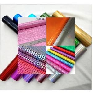 Hot new products, high quality and durable glitter fabric for shoes Patent leather