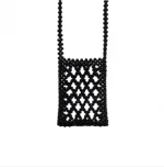 Hot New Products Retro Handmade Braided Pearl Beaded Handbag Pearl Clutch Bag for Lady