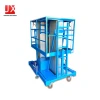 Hot Sale 6-14m Vertical Double Mast Lift Aluminum Alloy Hoist Elevator 150-300kg Indoor Aerial Work Platform