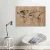 Import Hot Sale custom World Map Art Wood Veneer Cork board and Memo board Wall Art from China